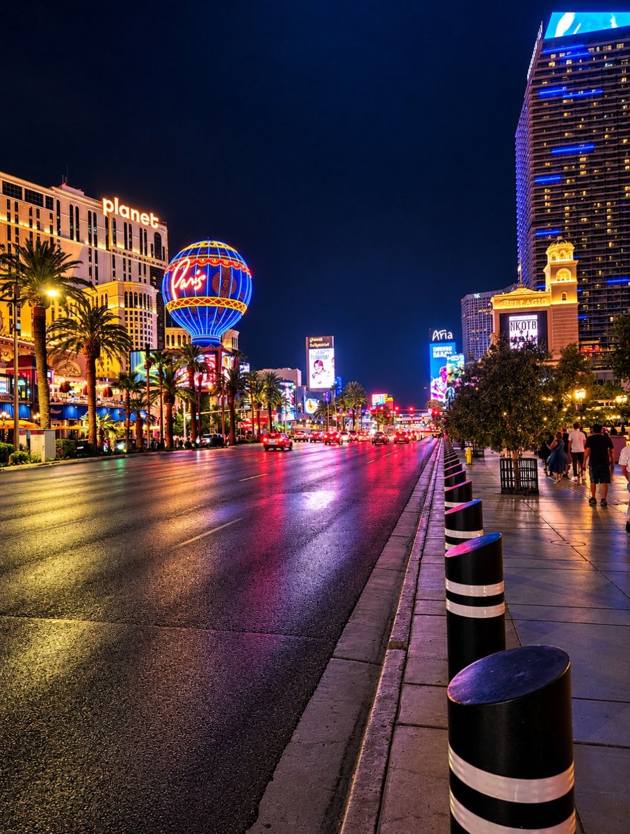 SCVegas's tweet photo. No matter how many times you've been to LasVegas, there's still something magical about walking down the Strip...

Who else never gets tired of this view❓️ https://t.co/fniKzXEDHi