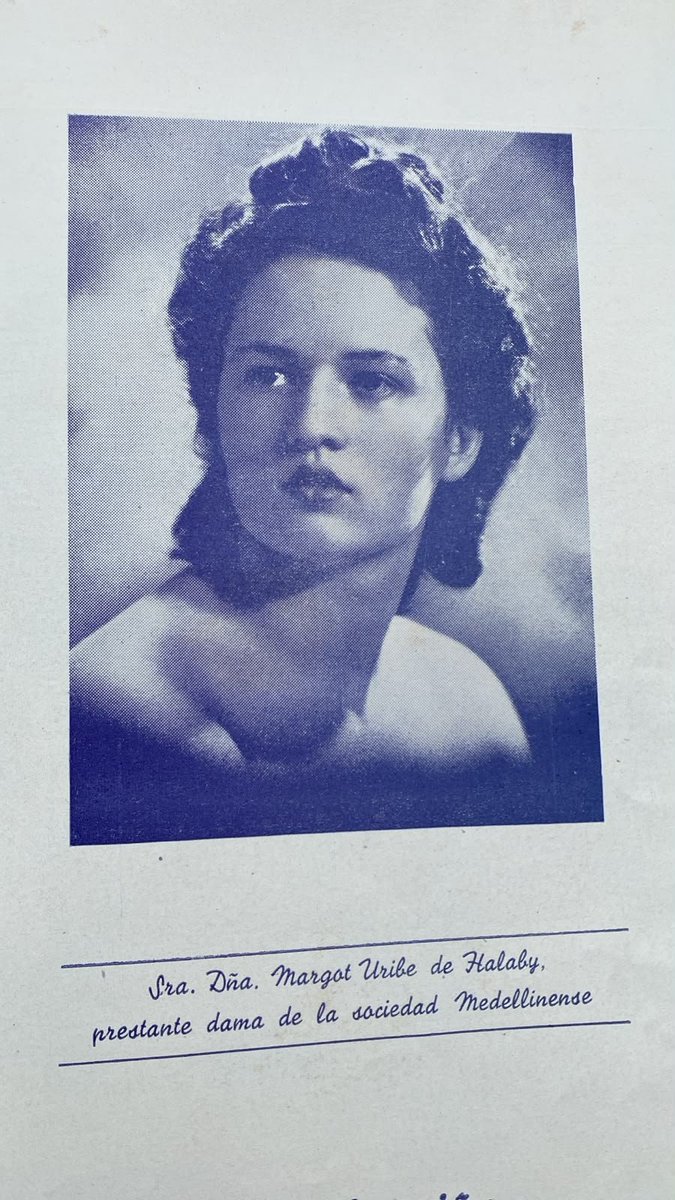 Chalabyf's tweet photo. Hoy me llegó esta foto, de forma inesperada y de quien menos lo esperaba.
Margot Uribe de Halaby. Mi abuela. Para mí, Ita.
Una vieja publicación la presentó como «prestante dama de la sociedad medellinense». Tenía razón, pero se quedó corta.
Fue la mujer más sabia que conocí: inteligencia emocional, no artificial. No necesitaba levantar la voz para llenar un espacio; lo llenaba con su prudencia. Deportista y animada, todavía feliz sobre un caballo a una edad en que otros ya no se suben. Siempre tenía algo bueno que decir, nunca una queja. Y su helado de curuba era —lo digo en serio, como lo diría ella— especial para mí.
Ita para siempre.