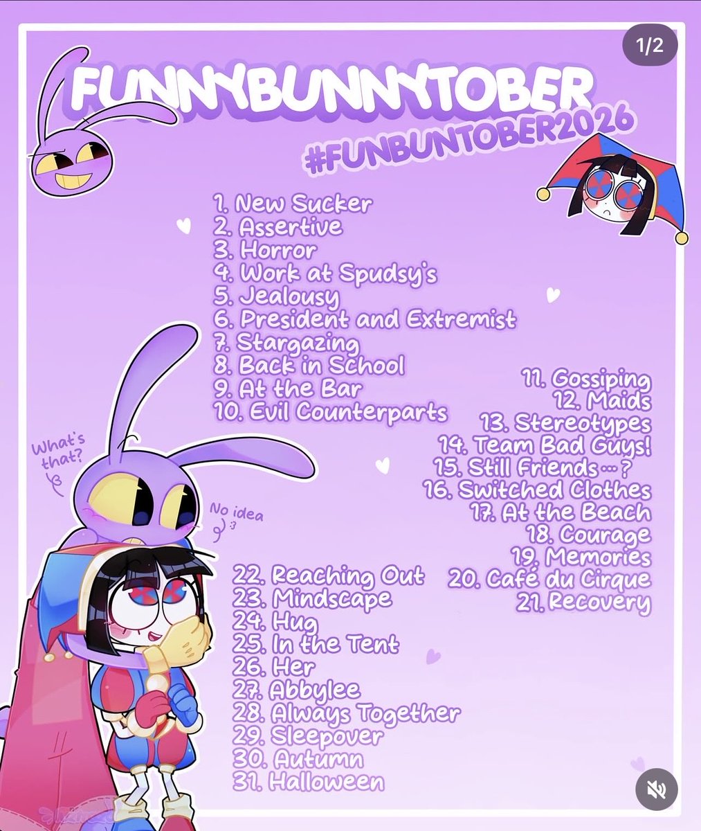 ToastyKumaArt's tweet photo. DAY 19: MEMORIES

They had fun being chaotic evil together💖

#funbuntober2026 #art #pomni #jax #funnybunny #tadc https://t.co/Yb8ISiTauR