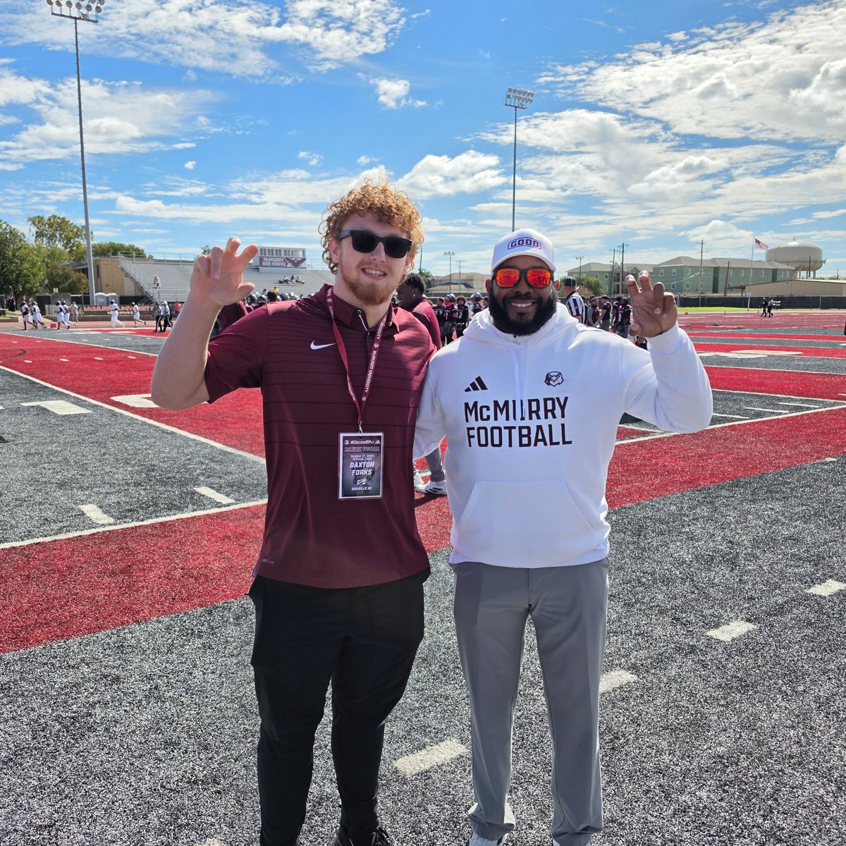 DaxtonForks's tweet photo. Had a great time with @McMURRYFOOTBALL thanks for the invite, what a blessing it was to be there. Came out with the win.@CoachNealMcM @IamCoachWash https://t.co/hh8eNgSntM