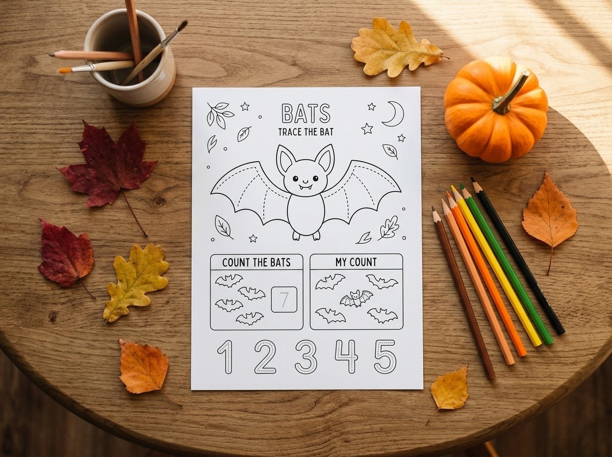 FransiscaAM05's tweet photo. Hands-on learning doesn't need to be complex to be effective.

A quick bat tracing &amp; counting printable helps build fine motor skills and early math through hands-on play.

#preschool #kids #kidseducation https://t.co/VKwrkvtEI3