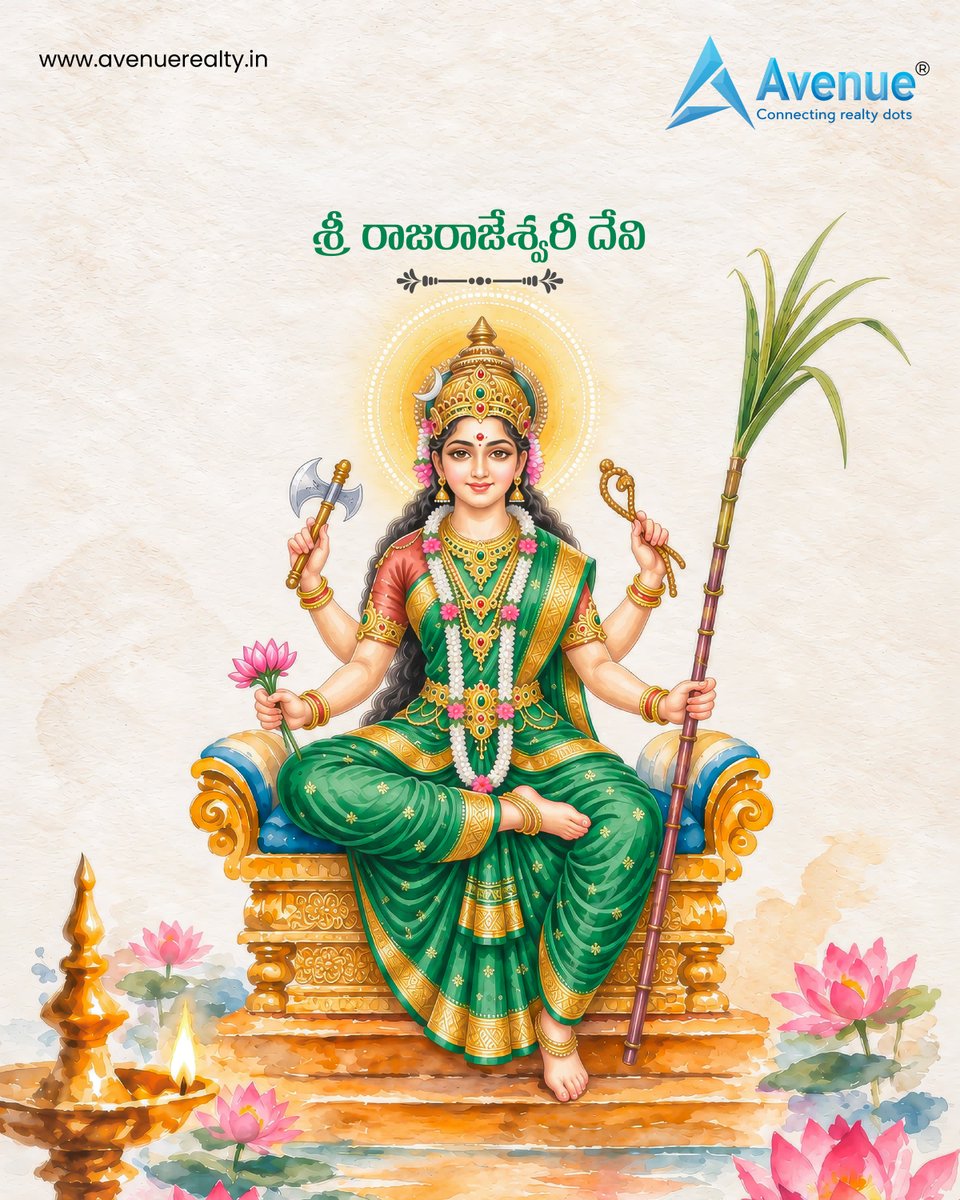 AvenueRealtyIn's tweet photo. దేవి నవరాత్రులు 2026 – పదవ రోజు
దేవి అవతారం: శ్రీ రాజరాజేశ్వరీ దేవి
-
-
#vijayawada #bezawada #Dussehra2026 #Vijayadashami #KanakaDurga #AvenueRealty https://t.co/ifTBuQTy1z