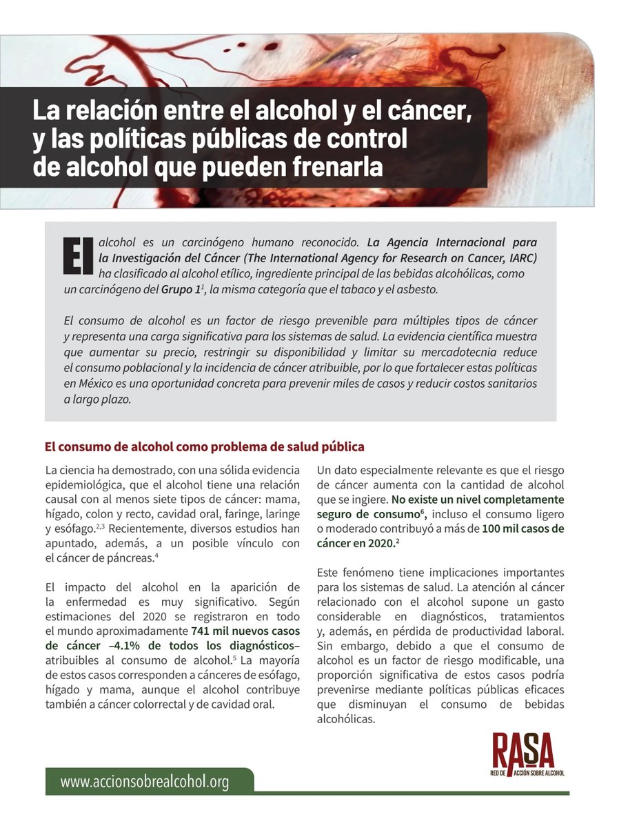 elpoderdelc's tweet photo. ⚠️🍻¿Sabías qué el alcohol está directamente relacionado con el desarrollo de cáncer? Menos del 45% de la gente lo sabe.
Frente a esto, lanzamos la campaña “El alcohol causa cáncer” para llevar esta verdad a toda la población. ¡Tener información para decidir es un derecho!📢
https://t.co/rOZ5K3R8w1