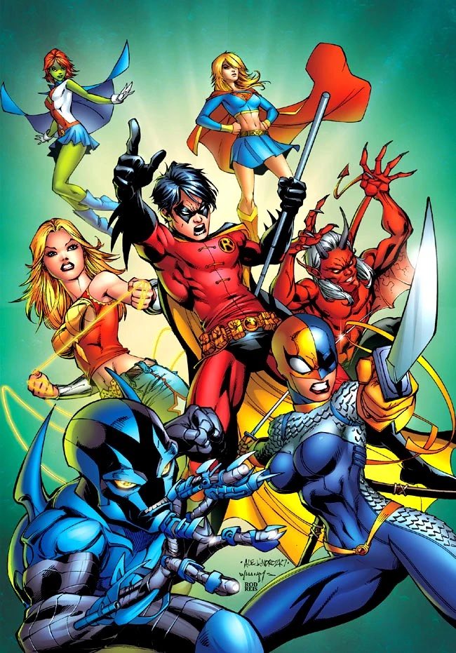 TheBlxxdSxn's tweet photo. With Blue Beetle being canon but not his movie it’s looking more and more likely that Tim will be the Robin for the Teen Titans movie https://t.co/HfDGCXyFeW