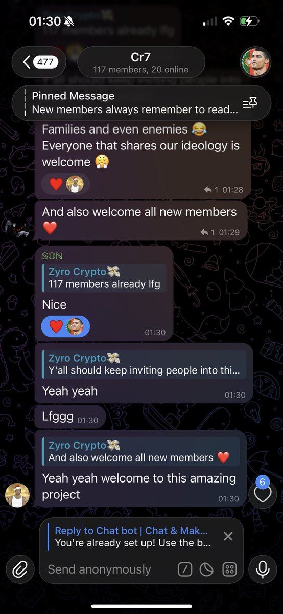 Shano2400's tweet photo. Hmm 🤔 117 in 24 hours let’s go great community let keep building together 
❤️will it be 200 by tomorrow night 🤔 let’s keep pushing as a community ❤️
#Memecoins #memecoin10000x #memecoin100x #CR7𓃵 https://t.co/bq0slvyNT5