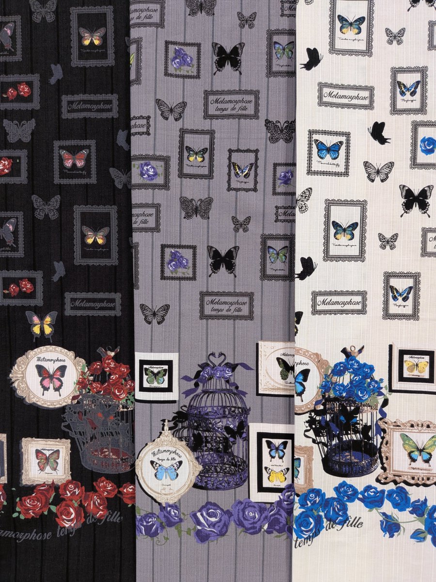 MetamorphoseEng's tweet photo. ♥️🦋Now Available🦋♥️
Butterfly Museum
https://t.co/jJWMMgLJ8W

The moment when a butterfly spreads bright wings seems like an eternity...
Please check the beautiful gothic-inspired print items✨
#butterfly #butterflypattern 
#metamorphose #mtdf #Lolitafashion https://t.co/vpAPtlxE1B