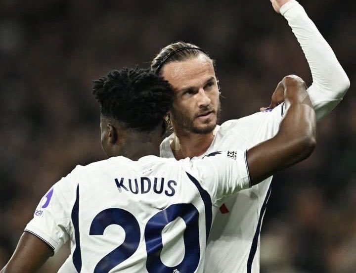 Kickgh's tweet photo. Mohammed Kudus provides assist as Tottenham beat Coventry City 

READ: https://t.co/ZdUNcrh5ja https://t.co/Cl2eFd8lpi