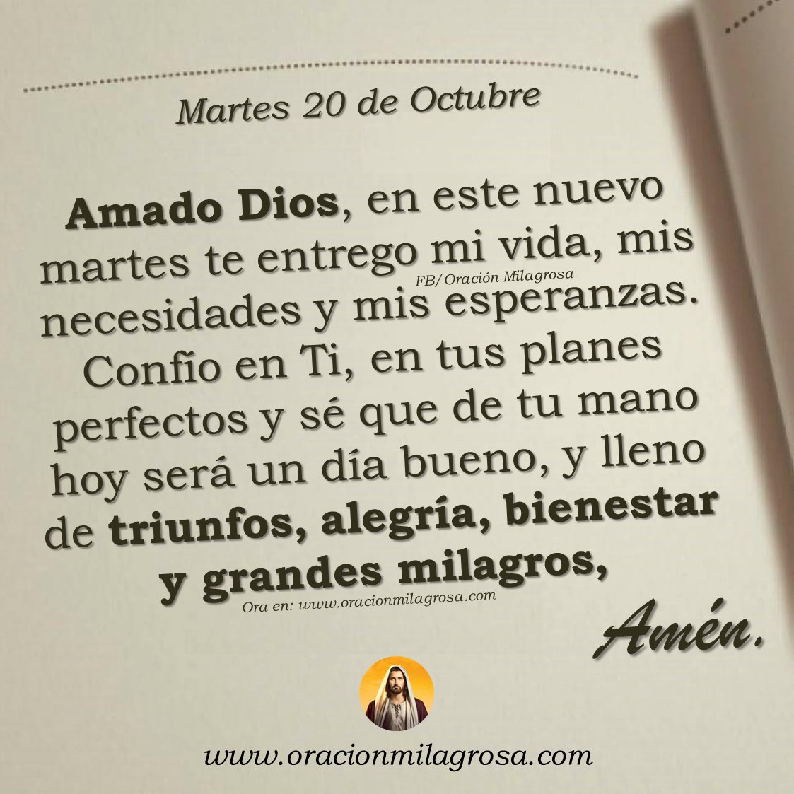 oracion_milagro's tweet photo. Oración para el martes 20 de octubre de 2026: https://t.co/NBvjtud5sS ✨