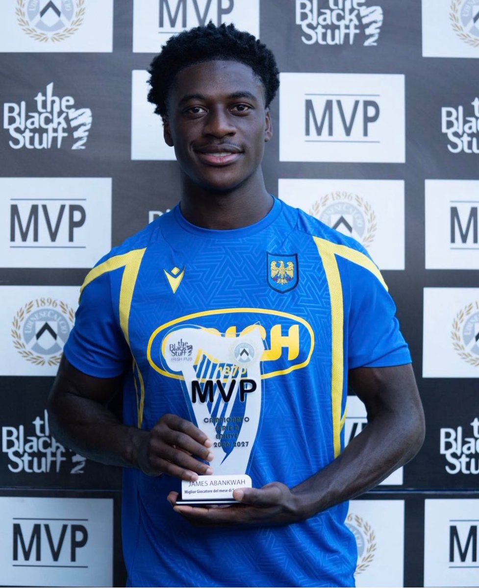 Kickgh's tweet photo. lreland-born Ghanaian defender James Abankwah wins Udinese Player of the Month Award for September 

READ: https://t.co/HZmiBmcROy https://t.co/YM8H5L3AFA