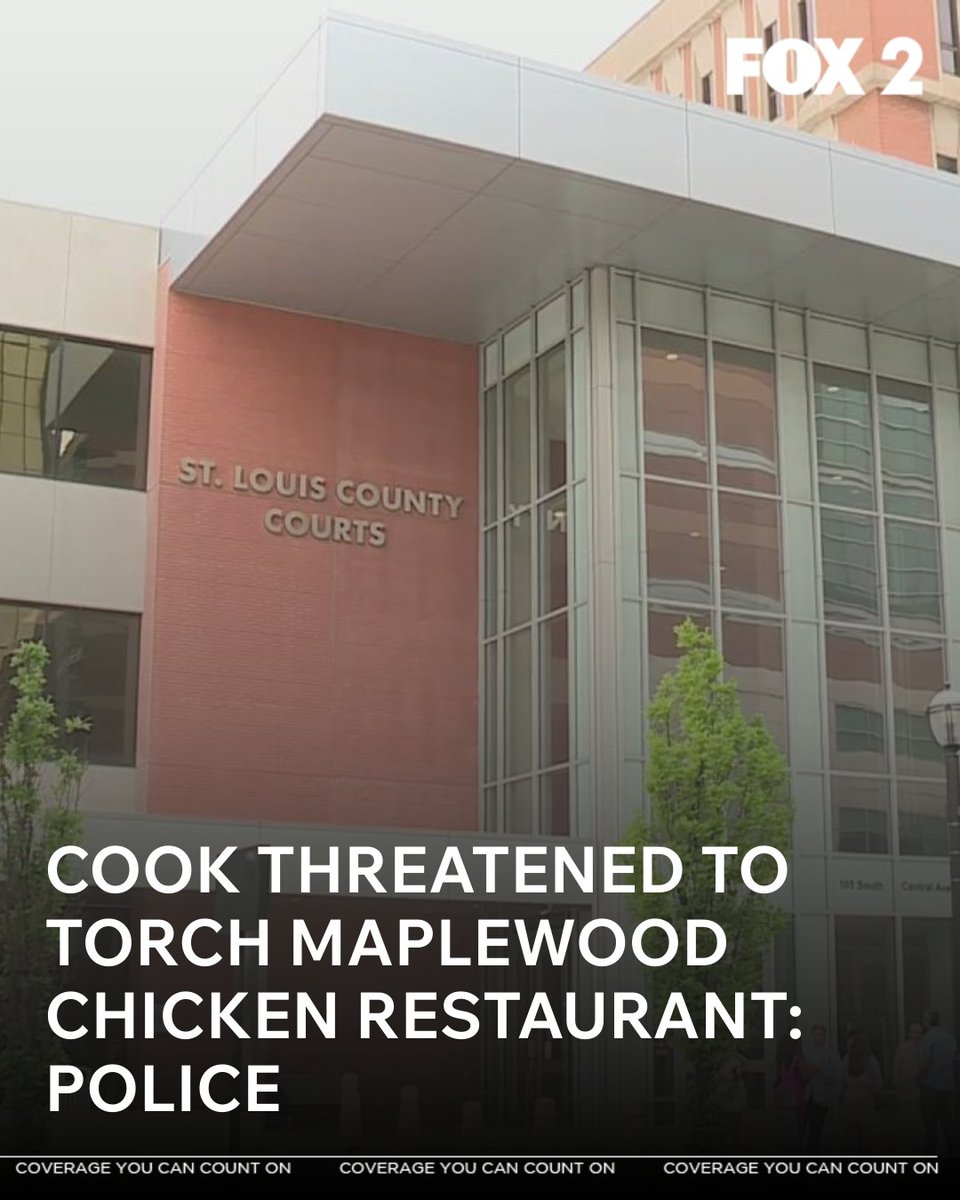 FOX2now's tweet photo. A cook at Gus’s World Famous Chicken was arrested last week after threatening to burn down the restaurant. LINK IN BIO https://t.co/J7BLNvHYEh