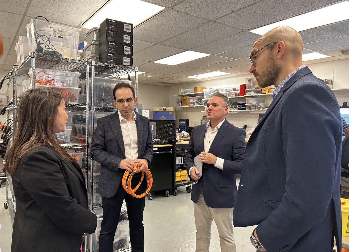 JeanYip3's tweet photo. 🏗️💡 Canadian innovation making an impact on major infrastructure projects!

🌎 From its beginnings in a basement to a growing team of employees across Canada, the United States and the Middle East, @brickeye_IoT  has progressed into an international technology company supporting projects such as the Ontario Line, Ontario Power Generation and transportation developments.

🔍 I toured their office to see their innovative water monitoring technology in action and learn how it is helping make major infrastructure projects smarter and safer. 🏢

#ScarboroughAgincourt #NorthYork