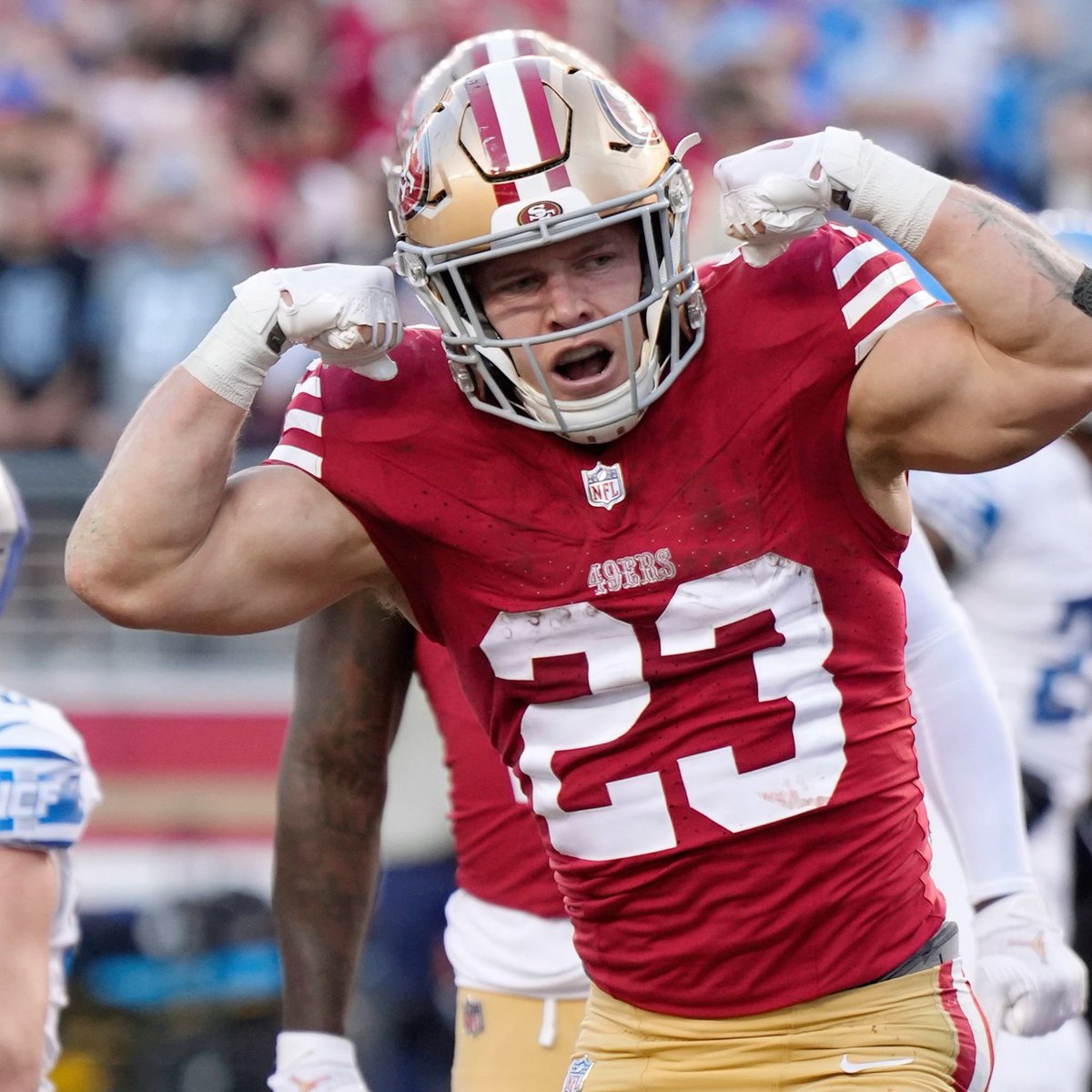 49ers_Chile's tweet photo. Touchdown @CMC_22  @NFLChile https://t.co/nxW9IjeoyA
