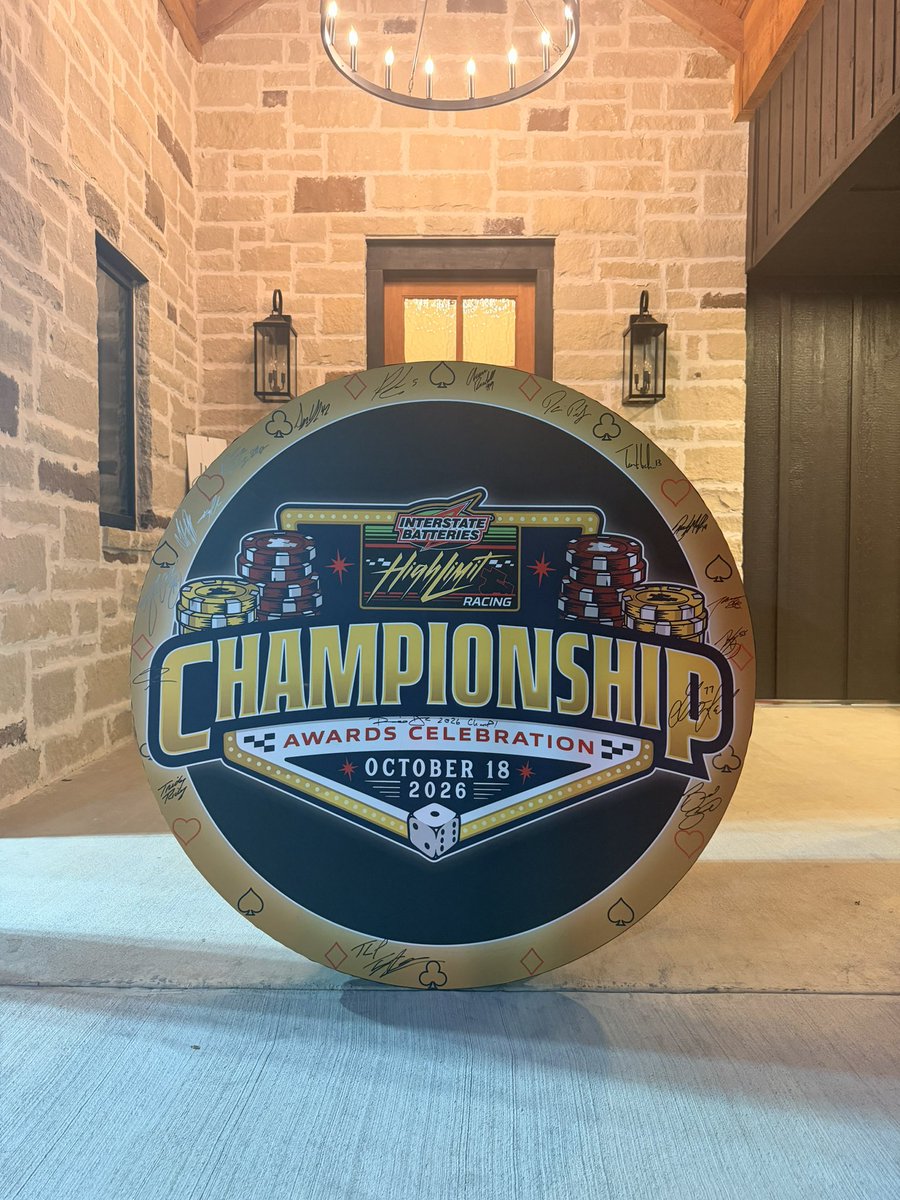 bmracing19's tweet photo. As mentioned at the @HighLimitRacing banquet lastnight, the 2026 High Limit Racing Championship Poker Chips handmade by Live Wire Customs are available on https://t.co/vg0Audf2NJ! 

50 entries per chip. Total will be divided by 4 and added to the Angel Donors donation during the first 4 nights of the High Limit Racing 2027 Season! 

Winners will be pulled Thursday October 22, 2026.

Head to https://t.co/vg0Audf2NJ for more details!