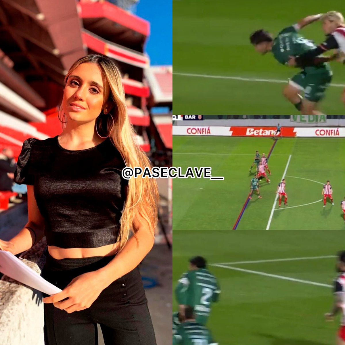 paseclave__'s tweet photo. 🔥🎙️ “TE SACAN LAS GANAS DE VER FUTBOL” - Morena Beltrán luego del Sarmiento vs. Barracas Central https://t.co/A0rvtfzy3C