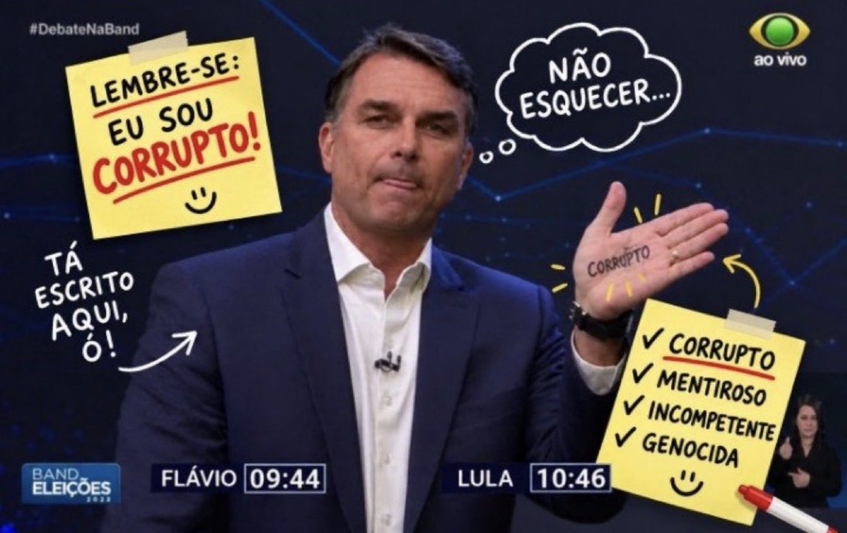 Denised73308932's tweet photo. Ele disse e escreveu que é corrupto. 
#BolsaFamiliaSoComLula
#LulaAbriuOSigiloFlavioArregou

Não respondam aos Bozumbis! https://t.co/BT3yzt42Vo