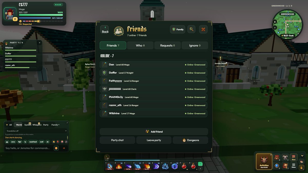 Cryptoguy777's tweet photo. One of the most fun gaming streams I’ve had in a long time!

Shoutout @MossvaleMMO and @blaze_stream!

Our first stream brought 5 streamers into the game, creating accounts, going live, and gaming together. https://t.co/wU99dOGOBn