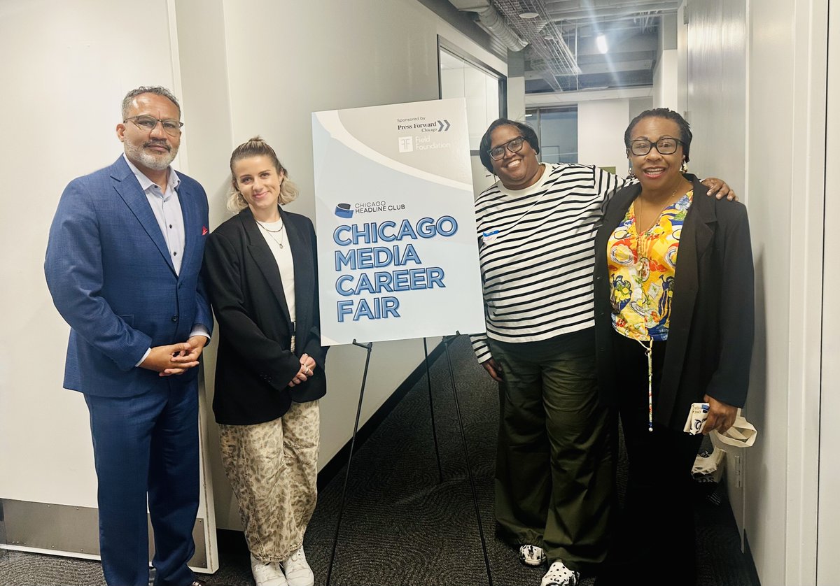 FieldFoundation's tweet photo. CONGRATS to @headlineclub chapter of @spj_tweets for another successful Chicago Media Career Fair, providing local journalism job seekers an opportunity to connect w/hiring news outlets &amp; obtain career guidance &amp; practical job search tools, co-sponsored by the Field Foundation. https://t.co/THrkWJ6XSD