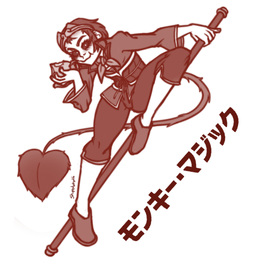 AstuarteVT's tweet photo. Today's jam is "Monkey Magic/モンキーマジック" by MHRJ (covering Godiego's classic theme)!  Opted to pay homage to my CvS2 point SonSon this time :3

Check out the wonderfully funky tune below! https://t.co/ZEzfXx1N9Y