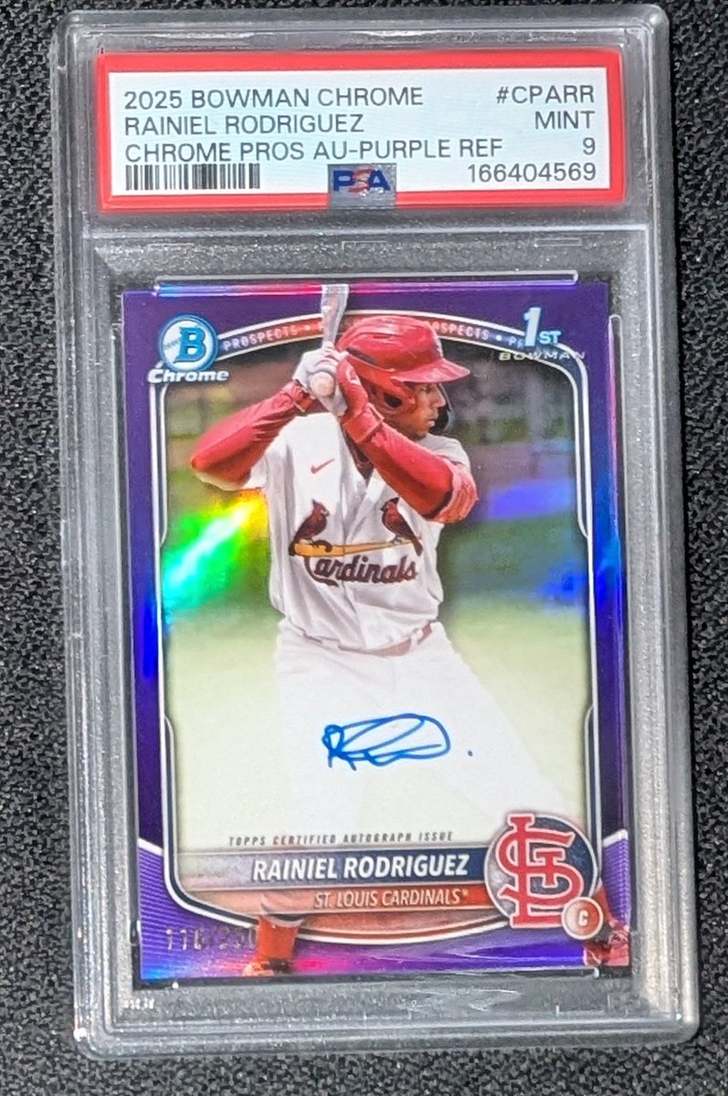 CardsThings's tweet photo. Rainiel Rodriguez Bowman chrome auto /250 PSA 9
$325

See pinned for rules/ shipping
#CardsThingsStax https://t.co/uztQiR5z1I