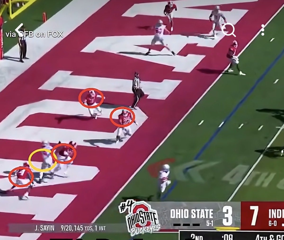 ohiomaster4's tweet photo. @compyburner @Codsuperstar @TheHerdBros “Went for 68 yards” hmm I wonder why dipshit maybe he was double covered for every single play of the game and in some moments was quadruple covered… https://t.co/phSamltwDw