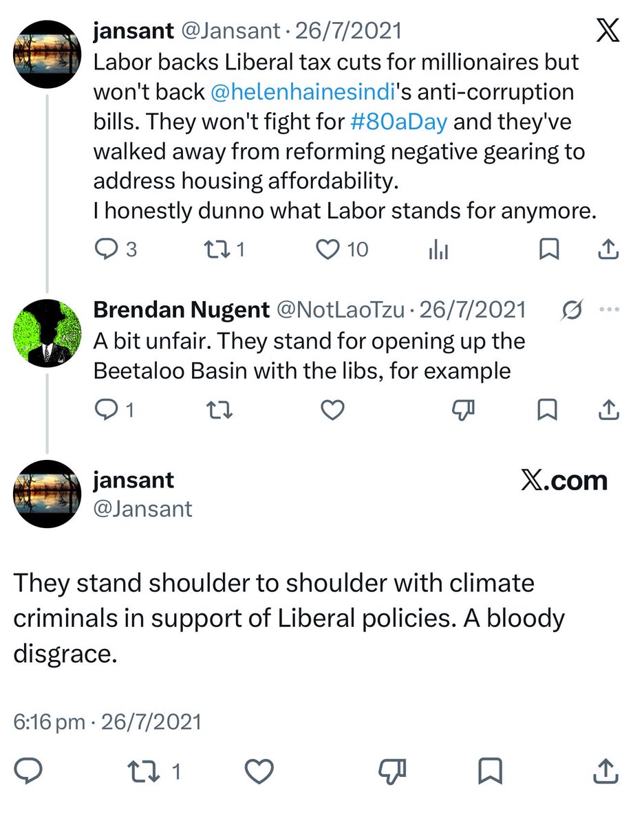 DrewPavlou's tweet photo. One of the left wing accounts that accused right wingers of being behind the assassination attempt on Helen Haines was in fact PERSONAL MATES with the actual far-left terrorist Brandan Nugent.  

You couldn’t fucking make this up https://t.co/jsfMNgan6y