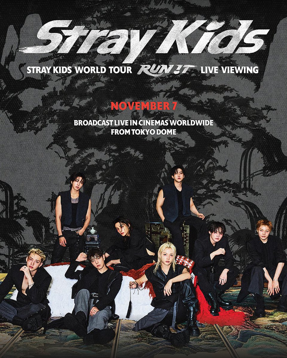 CGV_FanSupport's tweet photo. Stray Kids World Tour <RUN IT> LIVE VIEWING 안내

스트레이 키즈 월드 투어 첫 생중계를
CGV에서 만나보세요🪄

🎟️예매 링크
https://t.co/JmK2srZw5R

📍11월 7일 16:45 본중계 / 11월 8일 10:00 재중계
📍관람객 전원에게 기념 포토카드가 제공됩니다!

*자세한 내용은 CGV WEB/APP 공지를 참고해 주세요.
#스트레이키즈 #STRAYKIDS #STRAYKIDS_WORLDTOUR_RUNIT