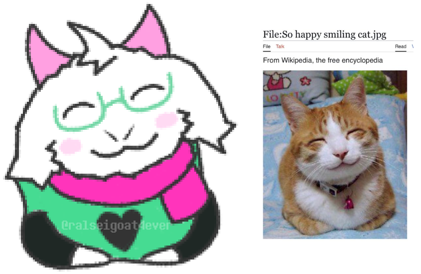 ralseigoat4ever's tweet photo. So happy smiling ralsei.jpg #deltarune #ralsei https://t.co/ouc3JgbNC1