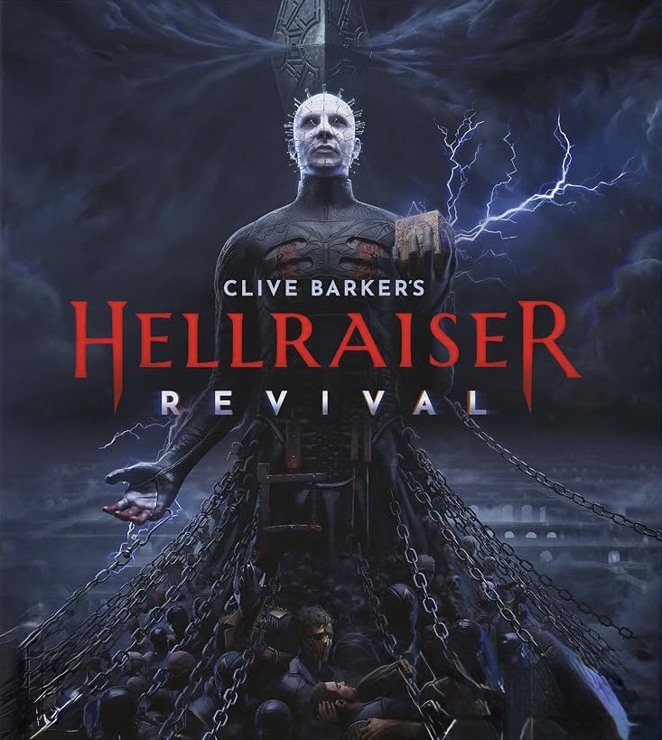 KillMike's tweet photo. Finished Hellraiser: Revival &amp; like Clive Barker said “I'm proud as fuck at the end result” like the movies, this game goes all out with its extreme displays of brutal body horror, violence &amp; BDSM themes. Really enjoyed the gameplay &amp; story. Doug Bradley returns as Pinhead🔥 https://t.co/5FhliOckHB