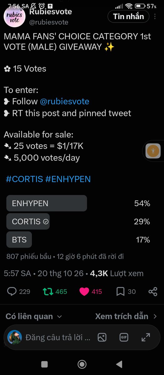 kovcaliavxgi's tweet photo. @rubiesvote #CORTIS https://t.co/W1tGERd9JZ