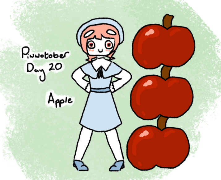 SaikouSapling's tweet photo. #Piwwotober Day 20: Apple!
She is 3 apples tall! https://t.co/vTkbWx42sv