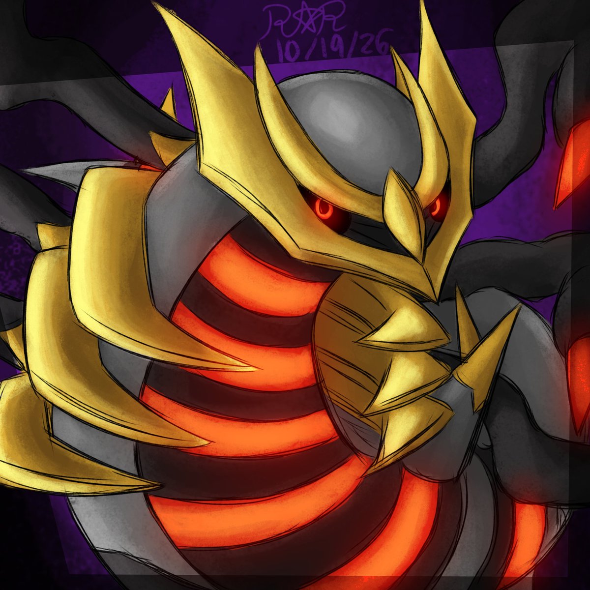 Redrunner613's tweet photo. The banished ruler of the Distortion World, the Renegade #Pokémon, Giratina!
#Pokemon #PokemonArt #PokemonFanart https://t.co/gRcr0KEXFF