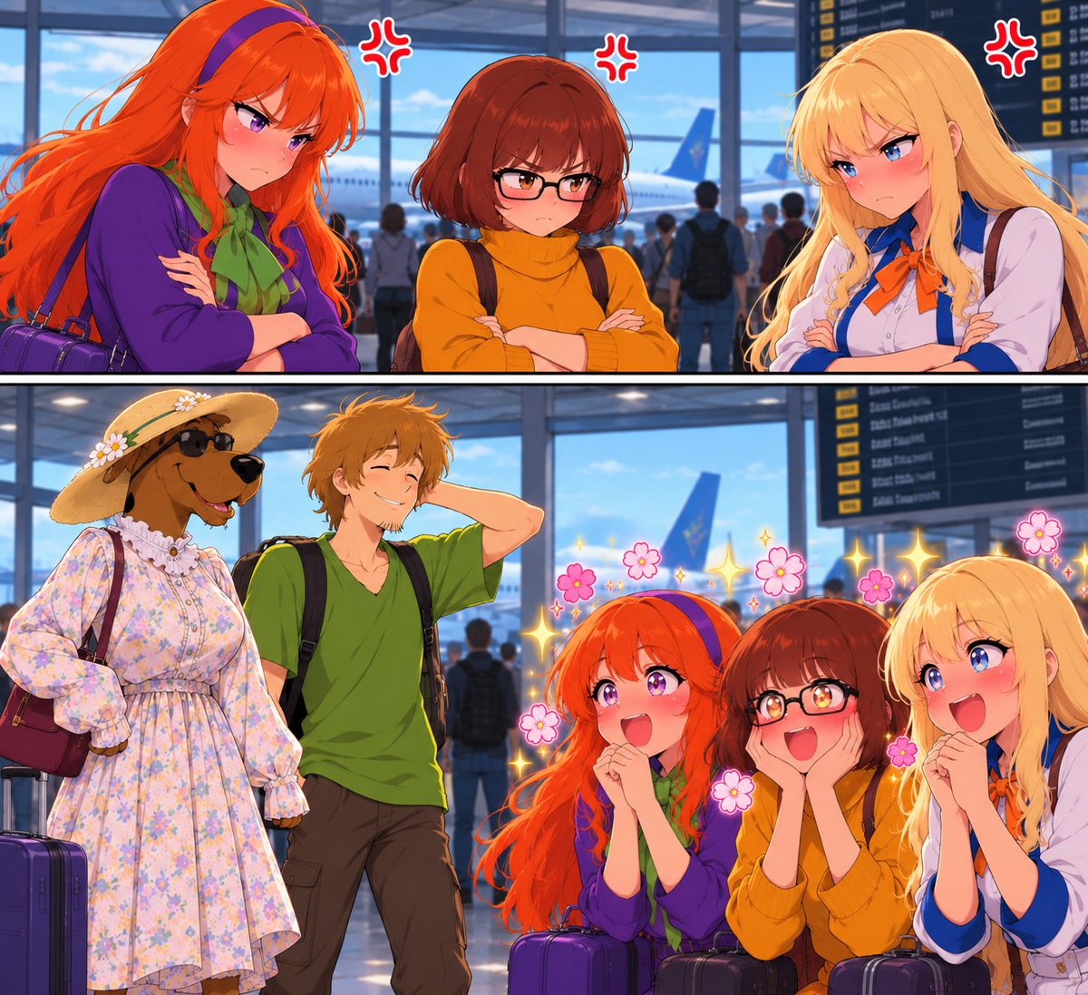 marcas1998game1's tweet photo. #gender_change #Scooby_Doo #Scoobydoo #Shaggy #daphne #velma https://t.co/gCP6CNa0Qn
