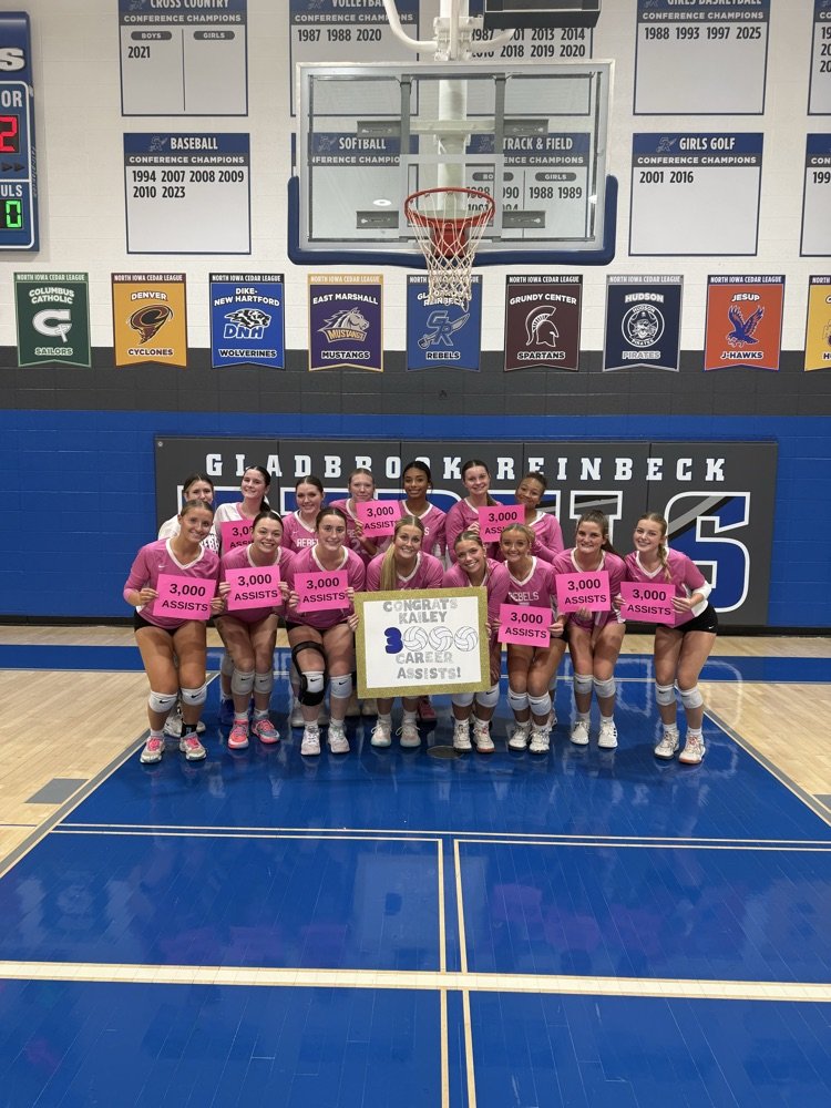 GR_Rebels's tweet photo. Rebel Nation,

We have another milestone! In tonight's postseason opening round win, senior Kailey Larsen achieved her 3,000th career assist‼️

Congratulations on an amazing accomplishment, Kailey! We're so proud of you! 👏🏻  @IGHSAU

#rebelnation #iahsvb #iowagirl https://t.co/XnOWu60iiu