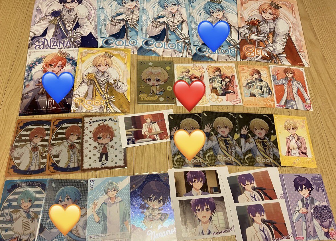 RC_remon64's tweet photo. @74wbYOECXO39012 ご返事ありがとうございます。
💛くんの10周年間バッチ＞画像の❤️＞💛＞💙の順で求めております。（主様の画像お借りしました🙇‍♀️）
比率交換可能です。

定価、レートなどが異なるため主様からご提案していただけたら幸いです。
また、10周年の缶バッジを他にお持ちでしたらそちらとも交換可能です。 https://t.co/Xw6lyUjbDu