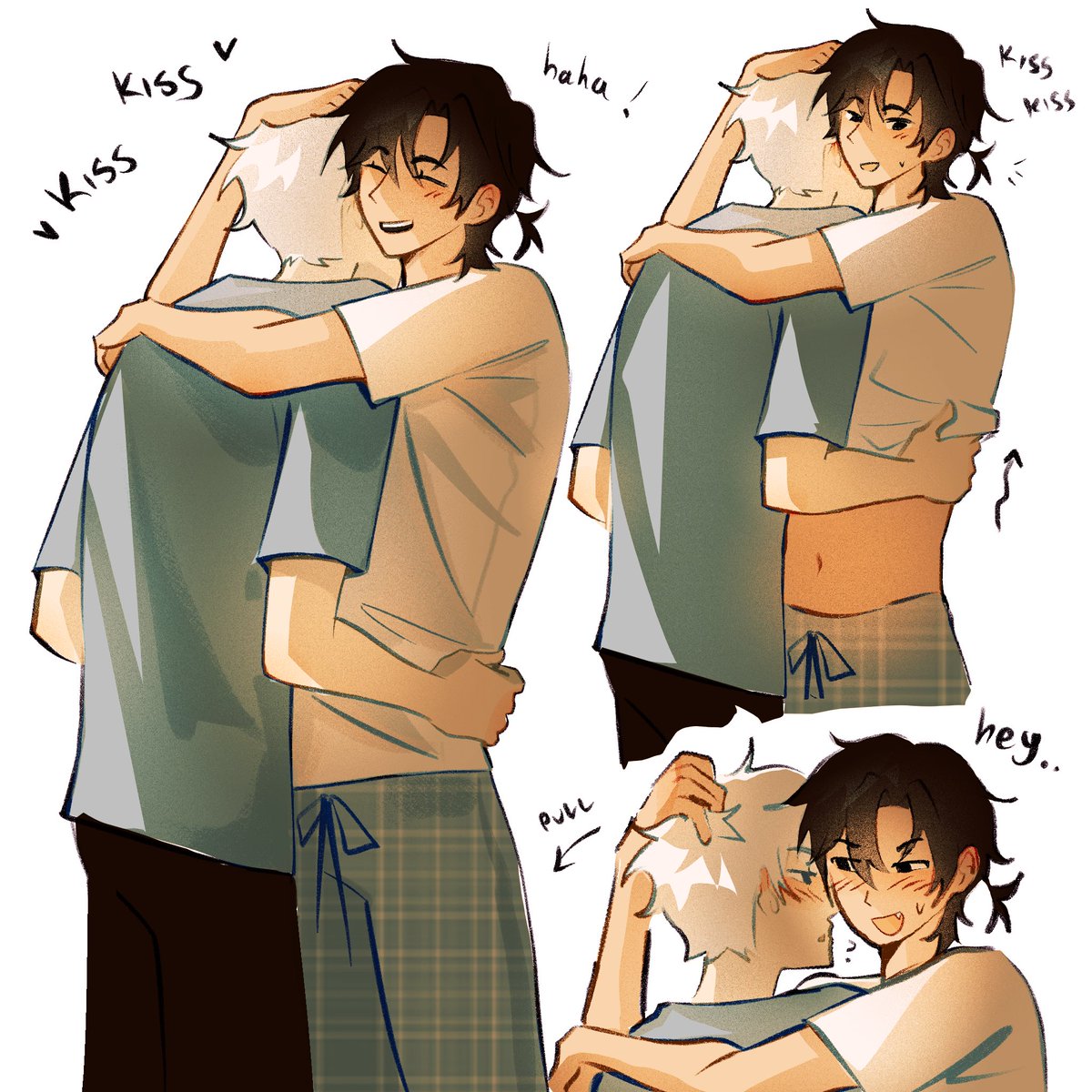 mistea_doodles's tweet photo. just saw my art on pinterest and everyone in the comments were debating if it was yoshikaru, ivantill or shiguang😭😭😭😭 https://t.co/RdaOWoUHbW