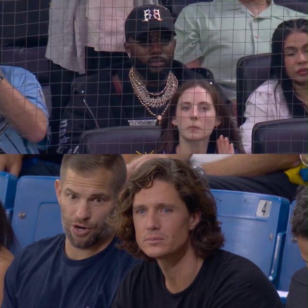 IronKinetic's tweet photo. Randy And Glasnow at the rays game?! https://t.co/E6NTo9kMA8