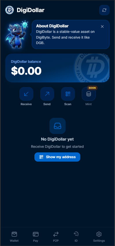 DennisOragon's tweet photo. 🐞 Found a problem? 
💬 Questions or feedback? Join us on Telegram: https://t.co/XdBHzpLa0q

Minting is coming soon.
#DigiDollar https://t.co/Zp8vmwabkZ