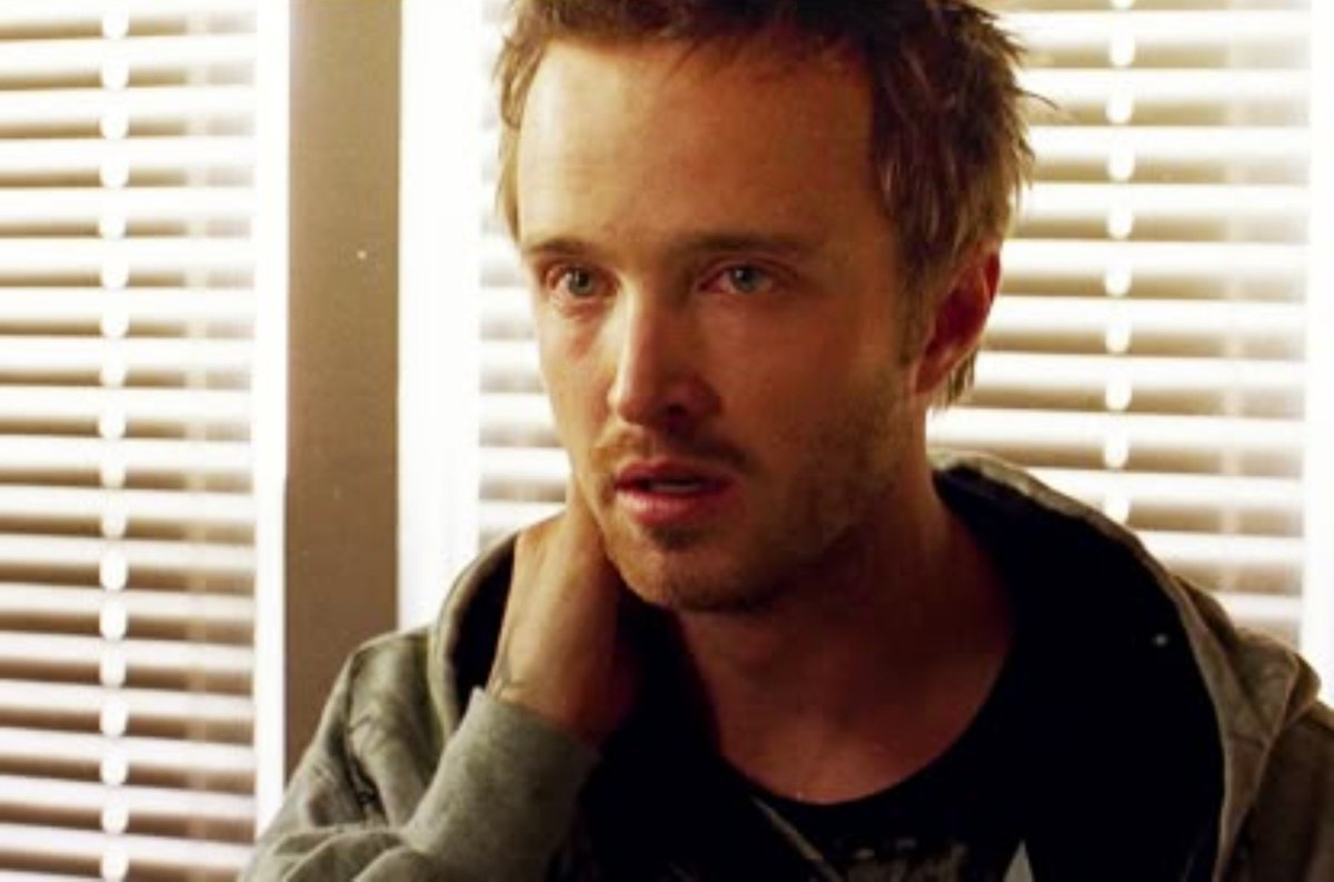 pinkmanslop's tweet photo. Jesse rubbing his neck to self-soothe under stress i'm going to go cry https://t.co/3bNzIejsGo