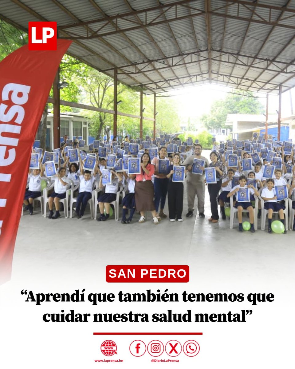 DiarioLaPrensa's tweet photo. 🧠#SanaMente I Entre dinámicas y reflexiones sobre lo aprendido en las cuatro visitas, Mente Sana se despidió del CEB Lila Luz de Maradiaga con una charla dedicada a la adicción a las pantallas y redes sociales. https://t.co/ulKC0zRVQB https://t.co/e2Zzc3yYiC