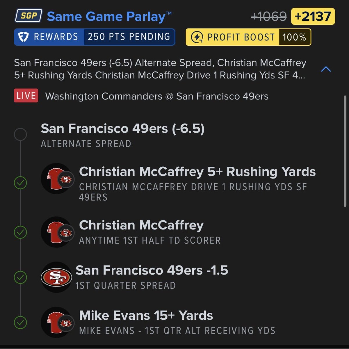 ParlayTrailKing's tweet photo. We would be on the moon if they punted😤.. we are alive tho, need the 49ers to hold that lead !!!win with me 😮‍💨 https://t.co/itwfcywqi5