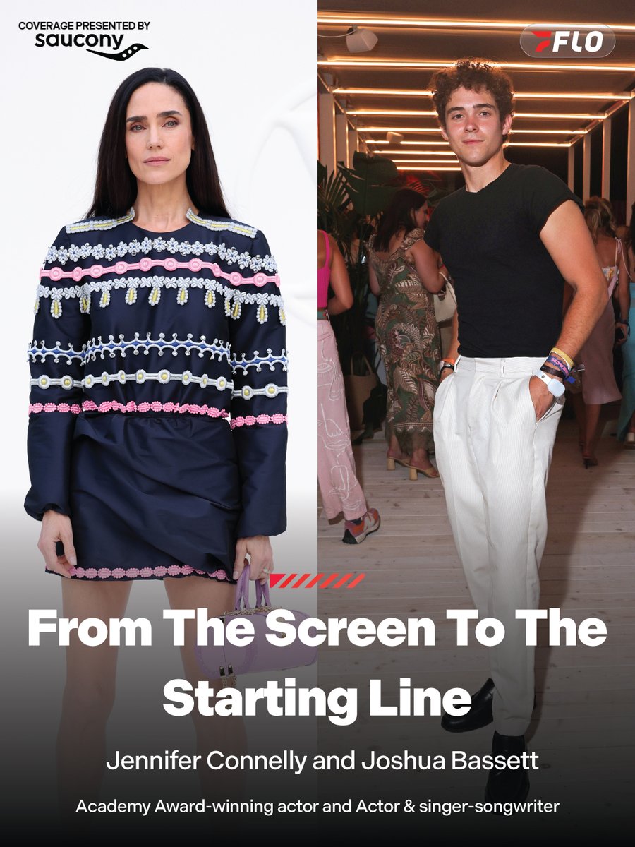 FloTrack's tweet photo. FROM THE SCREEN TO THE STARTING LINE🗽⭐️

Jennifer Connelly, Joshua Bassett, Dylan Efron and Antoni Porowski are among the familiar faces taking on the 2026 NYC Marathon. From Tiki Barber and James Milner to N.O.R.E., Casey Neistat and reality TV favorites, this lineup brings star power to all five boroughs.

On November 1, the five boroughs are the stage, Swipe for the celebrity lineup. 👀👀

FloTrack’s #NYCMarathon coverage is presented by @Saucony.

📸: Getty Images