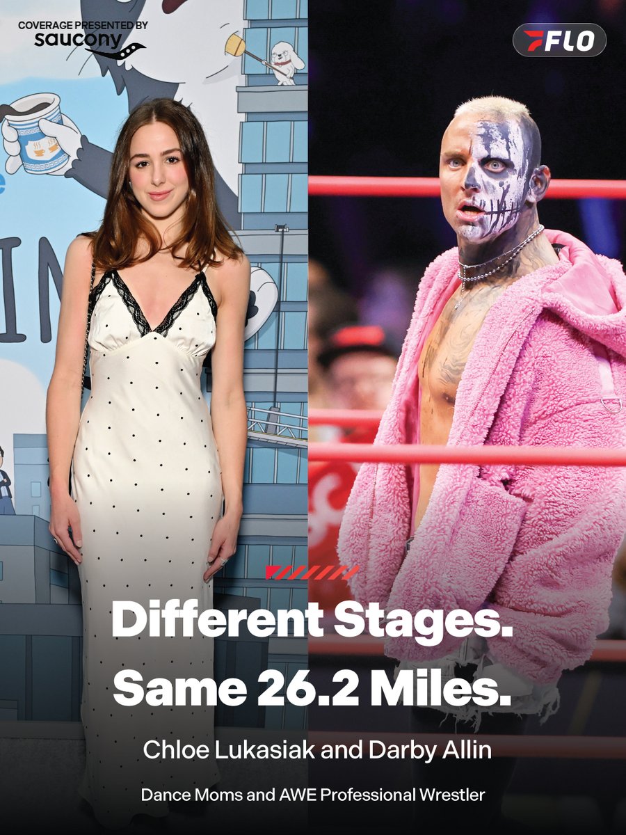 FloTrack's tweet photo. FROM THE SCREEN TO THE STARTING LINE🗽⭐️

Jennifer Connelly, Joshua Bassett, Dylan Efron and Antoni Porowski are among the familiar faces taking on the 2026 NYC Marathon. From Tiki Barber and James Milner to N.O.R.E., Casey Neistat and reality TV favorites, this lineup brings star power to all five boroughs.

On November 1, the five boroughs are the stage, Swipe for the celebrity lineup. 👀👀

FloTrack’s #NYCMarathon coverage is presented by @Saucony.

📸: Getty Images
