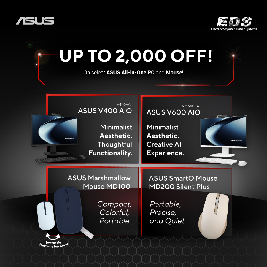 ASUSph's tweet photo. The Computer Tech &amp; Expo Event is coming to Robinsons Tacloban with ASUS &amp; ROG!

📅 Oct 21-30, 2026
📍 Robinsons Tacloban

Get hands-on with ASUS &amp; ROG technology and enjoy special discounts &amp; freebies all in one place! 💻🖥️🖱️🎮

Be one of the first 30 buyers and get a FREE gift! https://t.co/WCN6XyJQg5