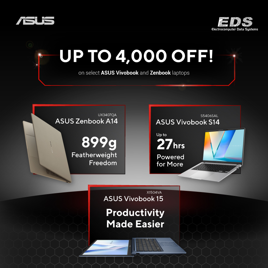 ASUSph's tweet photo. The Computer Tech &amp; Expo Event is coming to Robinsons Tacloban with ASUS &amp; ROG!

📅 Oct 21-30, 2026
📍 Robinsons Tacloban

Get hands-on with ASUS &amp; ROG technology and enjoy special discounts &amp; freebies all in one place! 💻🖥️🖱️🎮

Be one of the first 30 buyers and get a FREE gift! https://t.co/WCN6XyJQg5