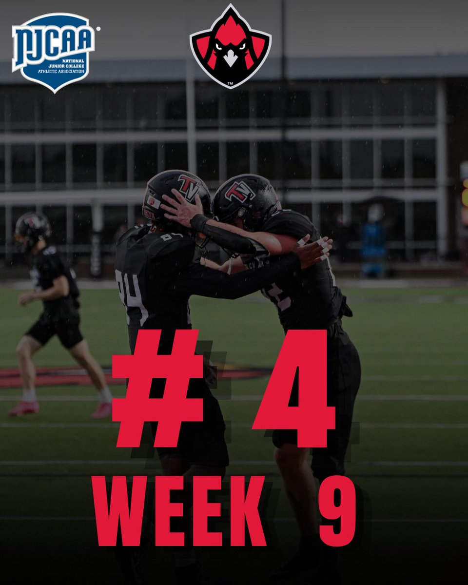 TVCCsports's tweet photo. THEY MOVED US UP AND WE KEEP GIVING THEM REASONS TO!🚨

Our Valley Boys rise to No. 4 in the NJCAA Week 9 rankings! ❤️

BUILT ON WORK. BACKED BY RESULTS AND THE WORK SPEAKS!

WE. ARE. BALLIN! 🔥 https://t.co/q3vKSGiN5X