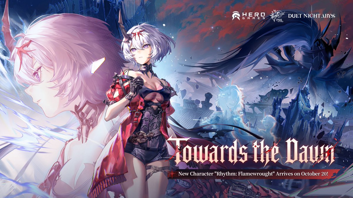 DNAbyss_EN's tweet photo. The new [Towards the Dawn] version of Duet Night Abyss is now live!

✦ Download Duet Night Abyss
https://t.co/5uYbpTYESx

#DuetNightAbyss https://t.co/xto5T1uRjS