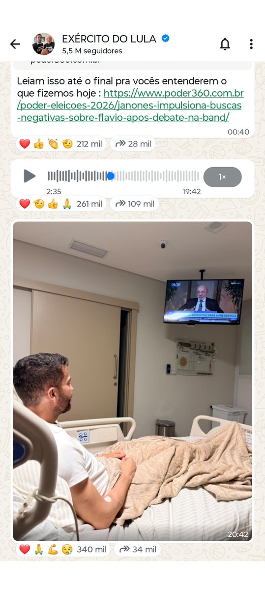 NP__Oficial's tweet photo. 🚨 PESSOAL, URGENTE l Vamos fazer o canal EXÉRCITO DO LULA chegar à marca de 6 milhões 

Explode isso

Pra quem ainda não entrou no grupo 
Siga o canal "EXÉRCITO DO LULA " no WhatsApp: https://t.co/CsGVX2lXn2 https://t.co/gXPzd1f6OE
