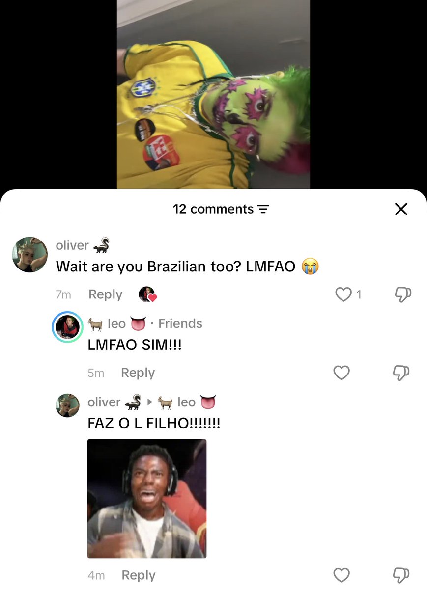 oliolinomi's tweet photo. Virei moot dum /gringo/ no TikTok pq ele parecia filho biológico meu e de mike agr o bichinho posta vídeo de camisa do brasil e adesivo do lula VSFFFFFFFFFFFFFF https://t.co/WRxMvxarBk
