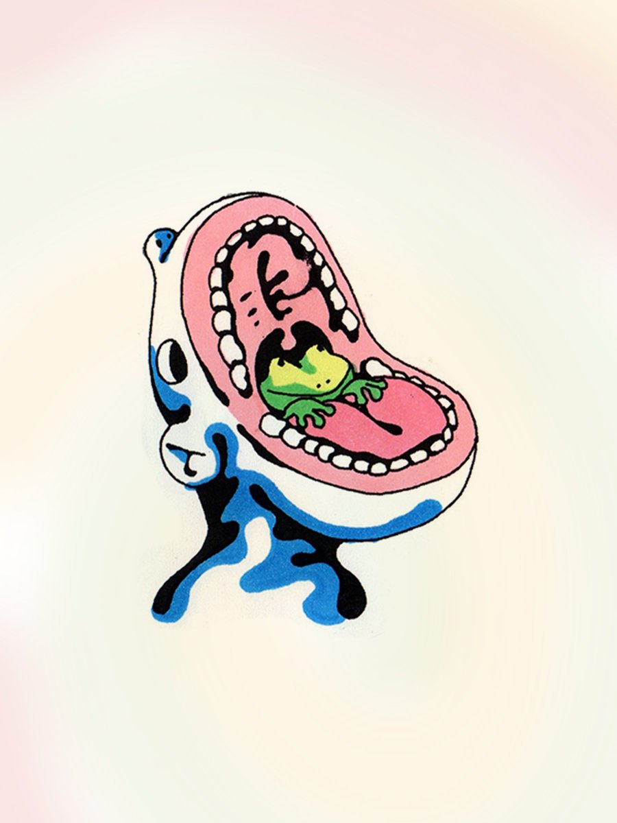 zapfriend's tweet photo. frog in my throat https://t.co/BsqmMmuqcr