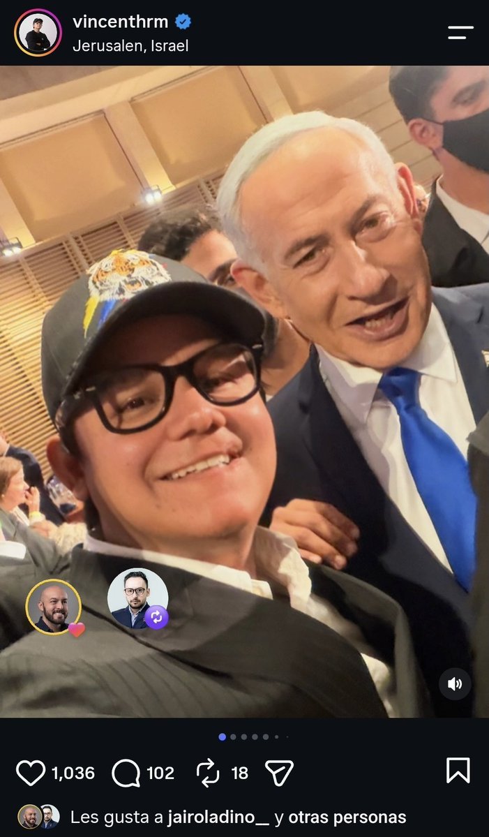 emiliolagos1's tweet photo. Vincent (@VincenthRamos)

Usted estuvo en España con el Embajador Juan Gonzalo, hace 2 días, 12 de Octubre.

Luego el 14 está en la apertura de la embajada de Colombia en Israel.

¿Quién pagó el viaje?

¿Quién le paga los viajes a Mediobeso? https://t.co/qlAi4obqhJ